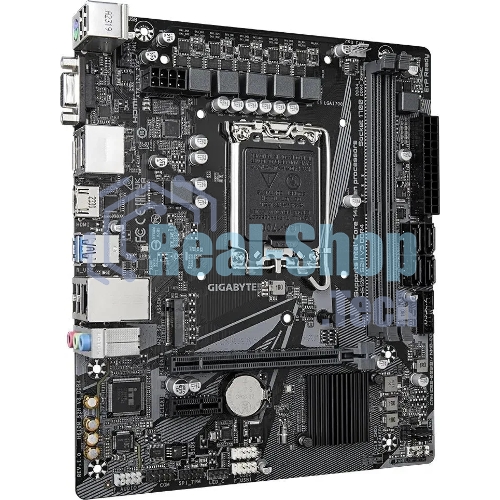 Материнская плата Gigabyte H610M S2H V3 DDR4, LGA 1700, Intel H610, 2xDDR4, 4xSATA, 1xM.2, 1xPCIe 4.0 x16, 1xPCIe x1, 1xHDMI, 1xDP, 1xVGA, 1x 1Gb LAN, 2xUSB-A 3.2 Gen 1, 4xUSB-A 2.0, 3x 3.5 мм, 7.1, mATX
