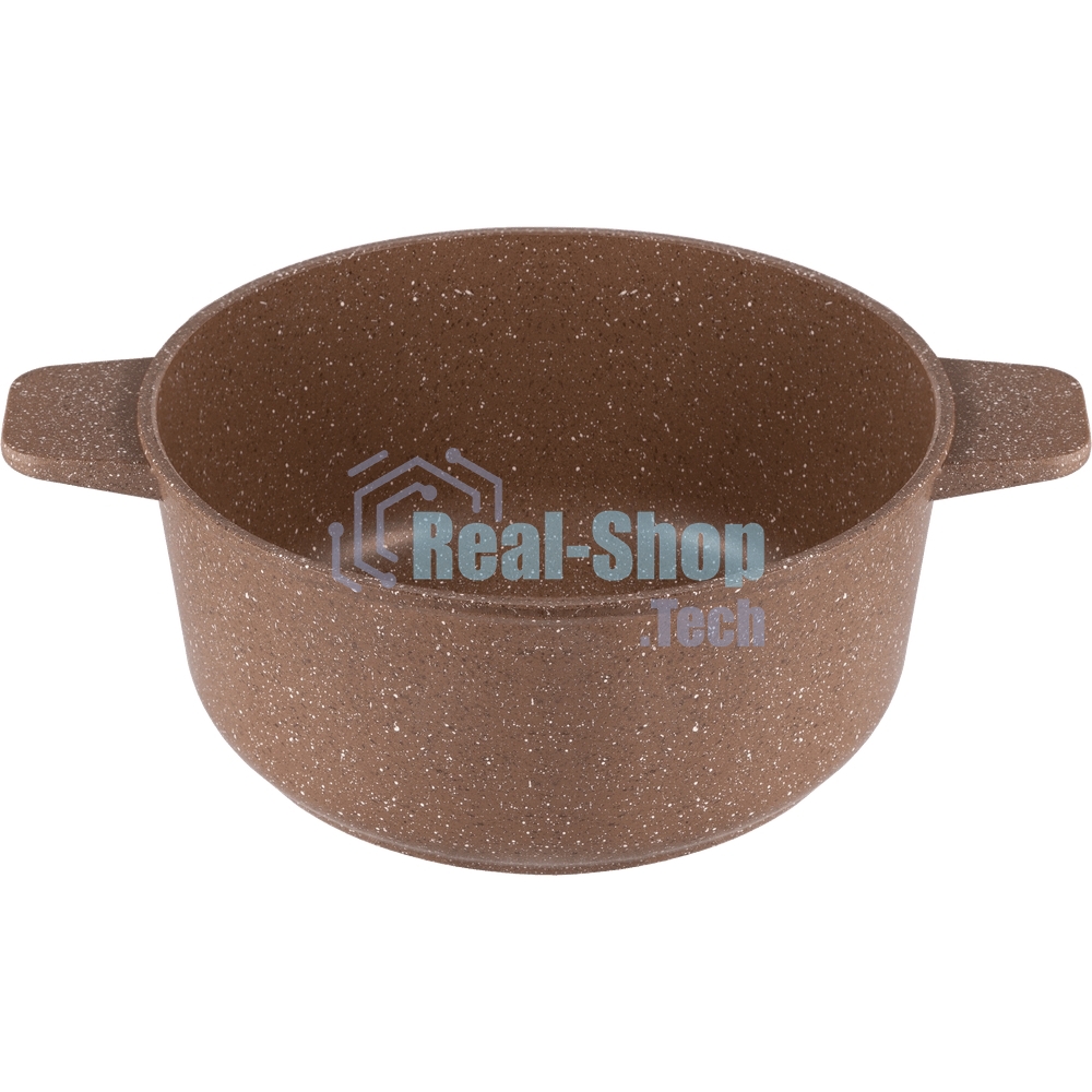 Кастрюля Maunfeld CARMEL MF26CRM01CR, 26 см, 5 л из литого алюминия со стеклянной крышкой