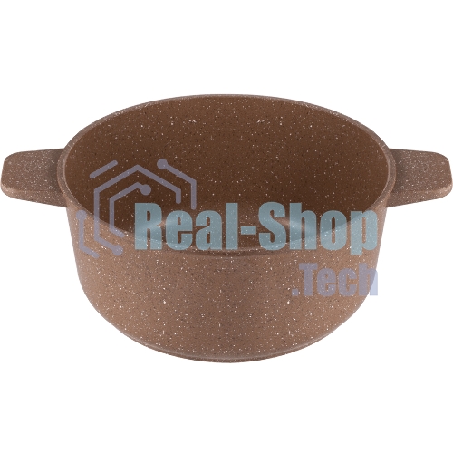 Кастрюля Maunfeld CARMEL MF26CRM01CR, 26 см, 5 л из литого алюминия со стеклянной крышкой
