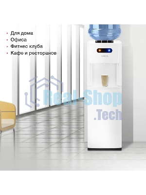 Кулер для воды Starwind SW-1012CW, нижняя загрузка, нагрев 95 °С, охлаждение 4 °С, белый