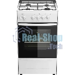 Плита газовая Darina 1B GM 441 005 W белый/черный, конфорок 4 шт, духовка 50 л, 50 см x 85 см x 51 см