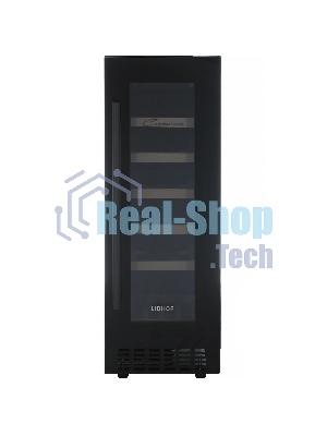 Винный шкаф Libhof CX-19 черный, 60 л, 1 отсек, 19 бут., класс B