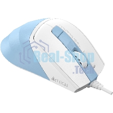 Мышь проводная A4Tech Fstyler FM45S Air голубой/белый, 2400 dpi, USB, кнопки - 7