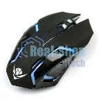 Мышь беспроводная Nakatomi MROG-20UR черный, 2400 dpi, радиоканал, USB, кнопки - 6