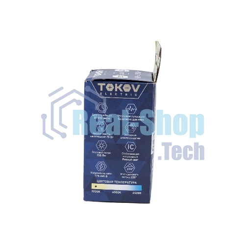 Лампа светодиодная TOKOV ELECTRIC 10 Вт А60 3000К Е27 175-265 В