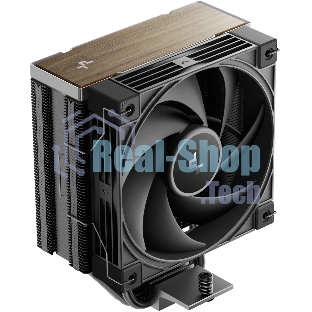 Кулер для процессора DEEPCOOL AK400 G2 LGA1851/1700/1200/115X/AM5/AM4 (12шт/кор, TDP 220W, PWM, Fan 120мм, 4 тепл. Трубки, Wood-grain top cover, черный) RET (R-AK400G2-BKNNMN-GJD)