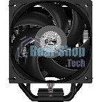 Кулер для процессора PCCooler RT500 BK (240W, 4-pin PWM, LED temp., 152мм, Al/Cu, 5x6мм, 1x120мм, 73.32CFM, 34.9dBA, 2200RPM, S: 1851/1700/1200/115X, AM5/AM4, черный)