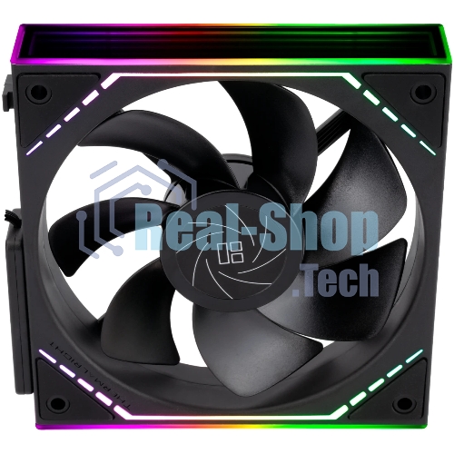 Кулер для корпуса Thermalright TL-M12QR Reverse (124x120x25mm, 4-pin PWM, ARGB, 47.6CFM, 23.2dBA, 1500RPM, черный)
