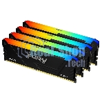 Оперативная память Kingston Fury Beast, DDR4, 32GB (4x8GB), 3600MHz, CL17, DIMM, с радиаторами, RGB, черный