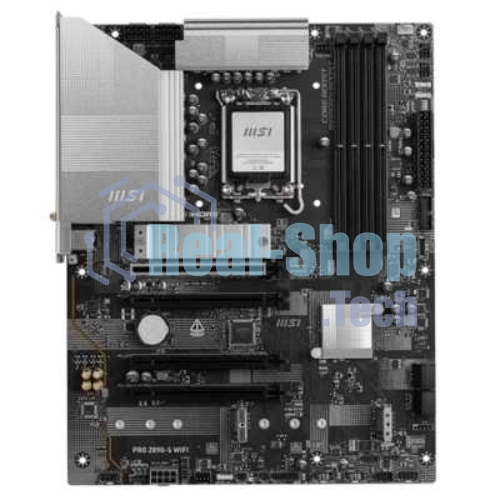 Материнская плата MSI PRO Z890-S WIFI, LGA 1851, Intel Z890, 4xDDR5, 4xSATA, 3xM.2, 1xPCIe 5.0 x16, 2xPCIe 4.0 x4, 1xHDMI, 1xDP, 1xUSB-C Thunderbolt 4, 1xUSB-C 3.2 Gen 2x2, 1x 2.5Gb LAN, 6xUSB-A 3.2 Gen 1, 3x3.5 мм, 7.1, ATX