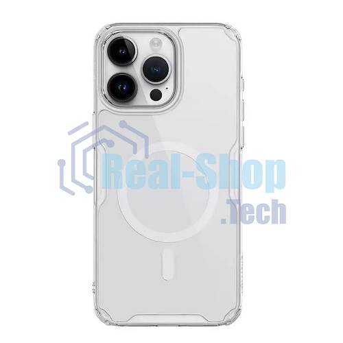 Чехол Nature TPU Pro Magnetic Case, белый, (AP IP15 Pro)