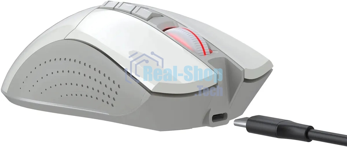 Мышь беспроводная A4Tech Bloody R90 Plus белый, 5000 dpi, радиоканал, USB, кнопки - 8