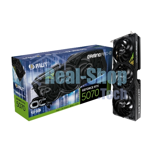 Видеокарта Palit PA-RTX 5070Ti GAMINGPRO-S OC 16Gb RTX5070TI 16Gb 256bit GDDR7 2295/28000 HDMIx1 DPx3 HDCP Ret