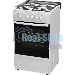 Плита газовая Darina 1B GM 441 005 W белый/черный, конфорок 4 шт, духовка 50 л, 50 см x 85 см x 51 см