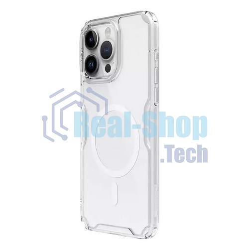 Чехол Nature TPU Pro Magnetic Case, белый, (AP IP15 Pro)