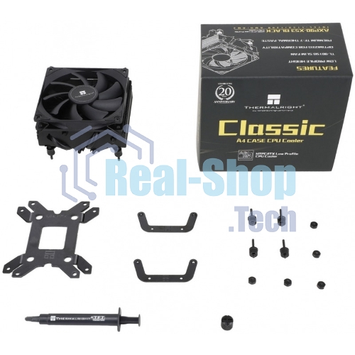 Устройство охлаждения (кулер) Thermalright AXP-90 X53 Black Soc-AM5/AM4/1200/1700/1851 черный 4-pin 22.4dB Al+Cu 330gr Ret (AXP-90-X53-BLACK)