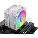 Кулер для процессора Bloody BD-AC230-ARGb1 ARGb белый, 120 мм, алюминий/медь, 1600 об/мин, 32 дБ, 4 pin, 230 Вт, 154 мм