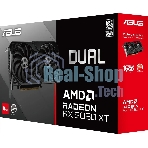 Видеокарта Asus PCI-E 5.0 DUAL-RX9060XT-16G AMD Radeon RX 9060XT 16Gb 128bit GDDR6 2550/20000 HDMIx1 DPx2 HDCP Ret