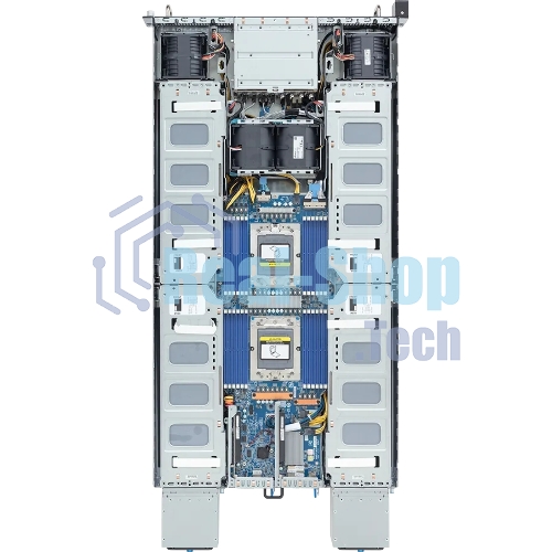 Серверная платформа Gigabyte Server Platform G294-Z43/2U/2xAMD (9004/9005)/2xHS/24xDIMM/4xSFF NVME/SAS/SATA + 4xSFF SATA/SAS/16xGPUs SS/2x10GbE/16xFHFL + 2xLP/2x3000W/Rails/1Y