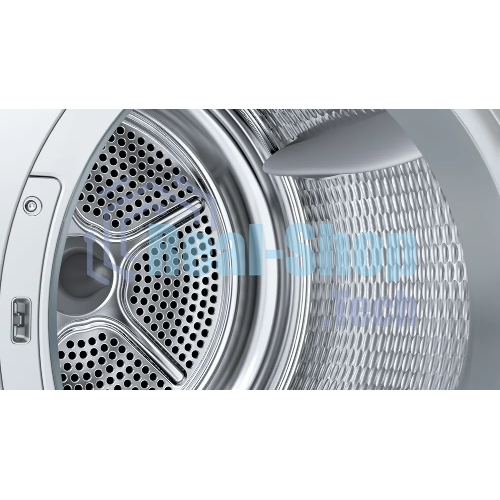 Сушильная машина Bosch Serie 6 WQK25200ME, с тепловым насосом, макс.загрузка - 10 кг, Класс энергоэфф-ти: A++, LED-дисплей с текстовой информацией. 15 автопрограмм сушки,Easy Clean with A++,габариты: 842x598x613 mm, белый