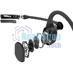 Беспроводные наушники SHOKZ OpenComm2 UC черный, костная проводимость, Bluetooth + USB-адаптер, до 16 ч