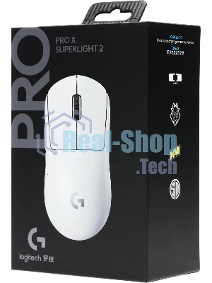 Мышь беспроводная Logitech G PRO X SUPERLIGHT 2 белый, 32000 dpi, радиоканал, USB, кнопки - 5