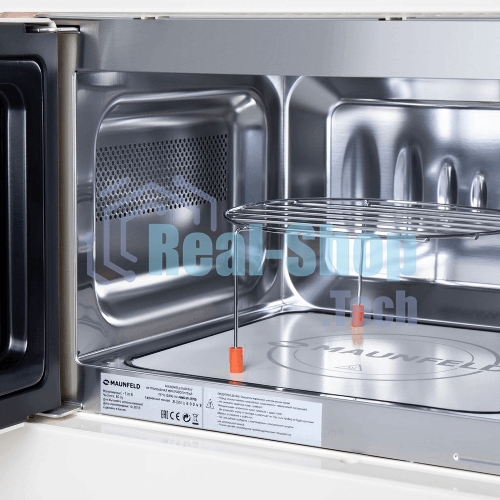 Встраиваемая микроволновая печь Maunfeld JBMO.20.5ERIB слоновая кость, 20 л, 700 Вт, переключатели - поворотный механизм