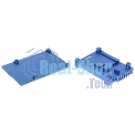 Корпус Qumo Aluminum case with double black fans, Raspberry Pi 4, blue(RS008)