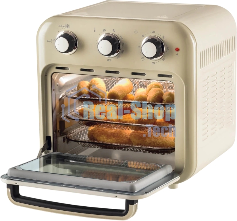 Аэрофритюрница-духовка Ariete 4632/03 бежевый, 1400 Вт, 16 л, 1.5 кг