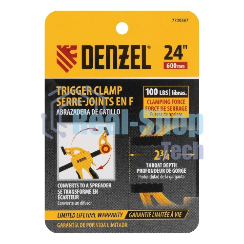 Струбцина Denzel F-образная, быстрозаж., 24