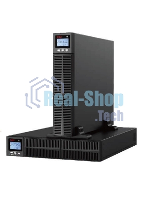 Источник бесперебойного питания (ИБП) Crusader Stabline RTIO-1000VA (1000Ва, 900Вт, 8xIEC320, LCD, USB type-B, 2xRJ45, чистая синусоида)
