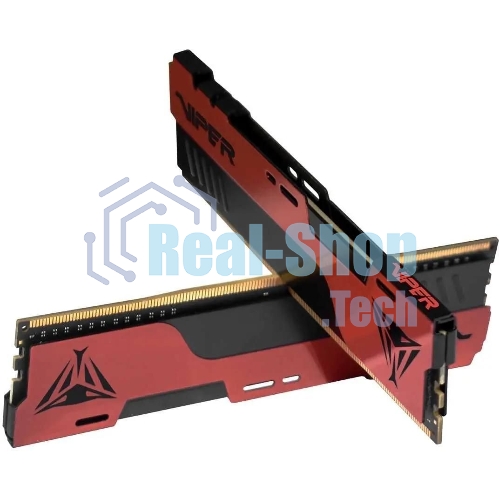 Оперативная память Patriot Viper Elite II, DDR4, 32GB (2x16 GB), 3200 MHz, CL18, DIMM, радиатор, красный, черный