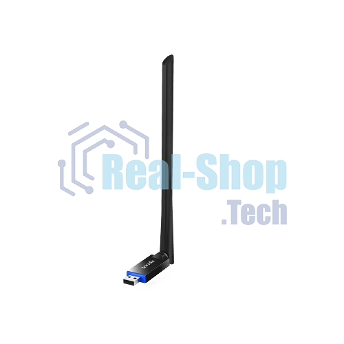 Двухдиапазонный Wi-Fi адаптер Tenda U11 Pro 2,4/5 ГГц, до 900 Мбит/с, передатчик 20 dBm, подключение USB 2.0, 1х6dBi