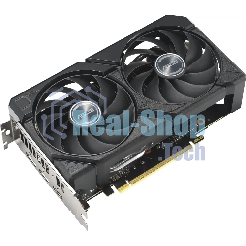 Видеокарта Asus PCI-E 5.0 DUAL-RX9060XT-16G AMD Radeon RX 9060XT 16Gb 128bit GDDR6 2550/20000 HDMIx1 DPx2 HDCP Ret