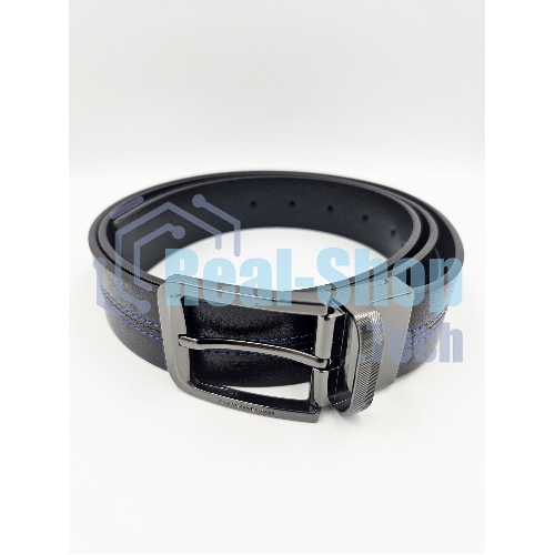 Ремень мужской Piquadro Blue Square CU6742B2/MON 125х3.5 см коричневый/черный натур.кожа