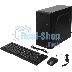 Компьютер Amur Нарвал B7I21 MT i3 12100 (3.3) 16Gb SSD 512Gb UHDG 730 FreeDOS 2.5xGbitEth 400W мышь клавиатура черный (RUS) (2147008)