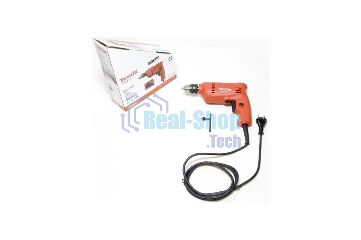 Дрель Makita M0600, 350 Вт, сетевая, безударная