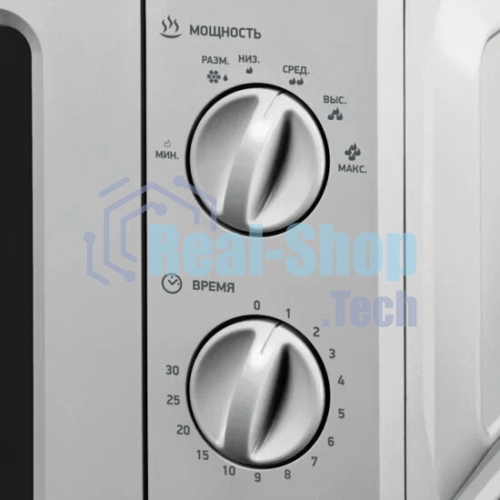 Микроволновая печь BBK 17MWS-784M/B серебристый, 17 л, 700 Вт, переключатели - поворотный механизм