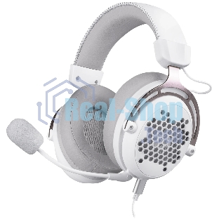 Гарнитура проводная игровая Defender Diomedes white (USB, звук 7.1, легкий, Redragon)
