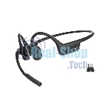 Беспроводные наушники SHOKZ OpenComm2 UC черный, костная проводимость, Bluetooth + USB-адаптер, до 16 ч