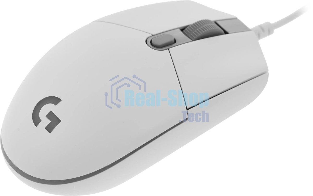 Мышь проводная Logitech G102 LIGHTSYNC белый, 8000 dpi, USB, кнопки - 6