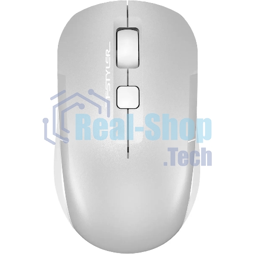 Мышь беспроводная A4Tech Fstyler FB26CS Air2 серебристый/белый, 2000 dpi, радиоканал, Bluetooth, USB, кнопки - 4