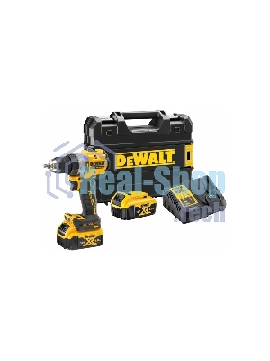 Дрель-шуруповерт аккумуляторная DeWalt DCD805P2T-QW, 18В, 2 АКБ, Кейс