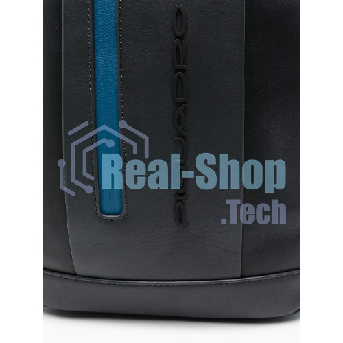 Рюкзак слинг мужской Piquadro Urban CA6540UB00/NGR, кожа, черный/серый