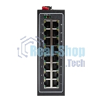 Коммутатор неуправляемый промышленный U-16T 16 портов 10/100Base-T(X) RJ45 монтаж на DIN-рейку TSX EKF TSX-U-16T