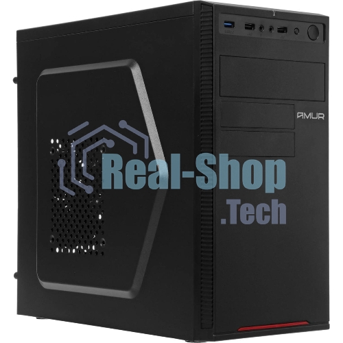 Компьютер Amur Нарвал B7I21 MT i3 12100 (3.3) 16Gb SSD 512Gb UHDG 730 FreeDOS 2.5xGbitEth 400W мышь клавиатура черный (RUS) (2147008)