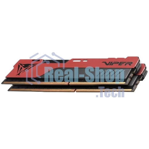 Оперативная память Patriot Viper Elite II, DDR4, 32GB (2x16 GB), 3200 MHz, CL18, DIMM, радиатор, красный, черный