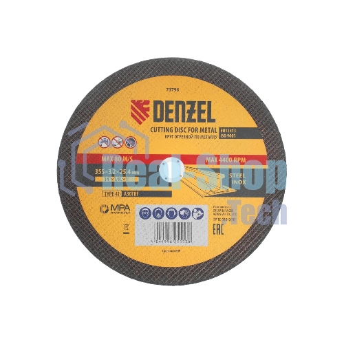Круг отрезной по металлу Denzel A30TBF 355 х 3,2 х 25,4 мм