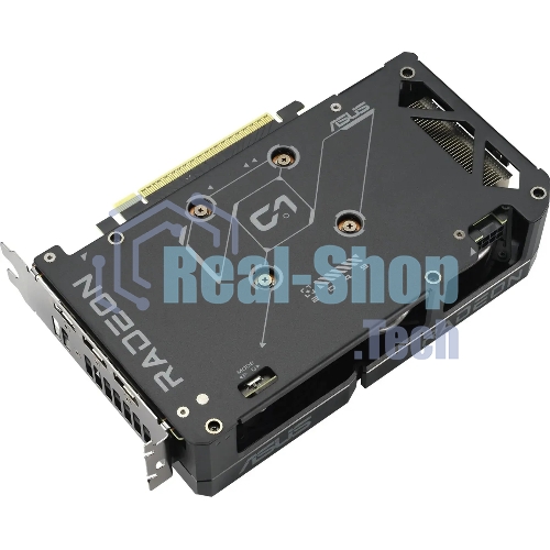 Видеокарта Asus PCI-E 5.0 DUAL-RX9060XT-16G AMD Radeon RX 9060XT 16Gb 128bit GDDR6 2550/20000 HDMIx1 DPx2 HDCP Ret