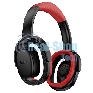 Беспроводные/проводные наушники Hoco W67 черный, полноразмерные, Bluetooth + проводной, складная конструкция, до 15 ч.